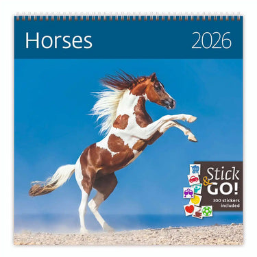 2026 Writing kalender 30 x 30 Horses